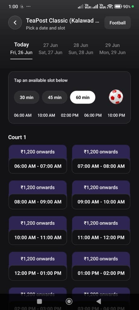 Squadd app screen