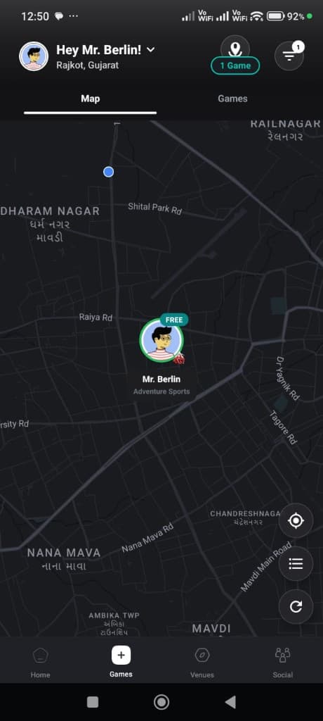 Squadd app screen